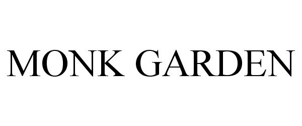 Trademark Logo MONK GARDEN