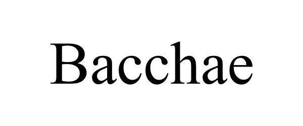 Trademark Logo BACCHAE