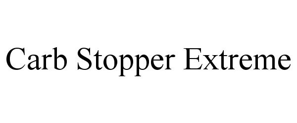 Trademark Logo CARB STOPPER EXTREME