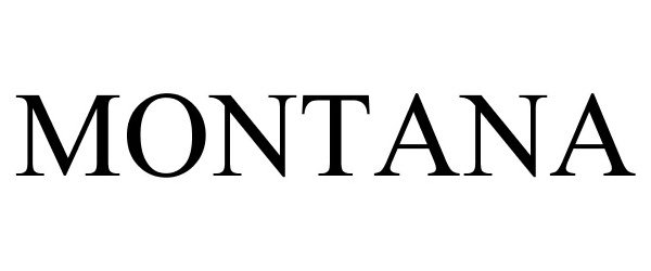 Trademark Logo MONTANA