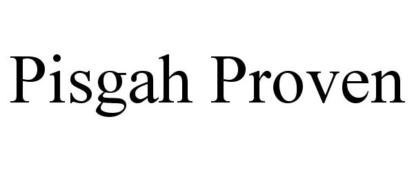  PISGAH PROVEN