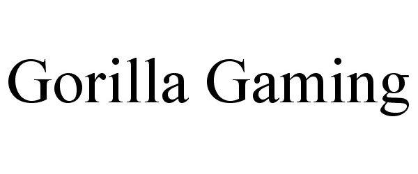 Trademark Logo GORILLA GAMING
