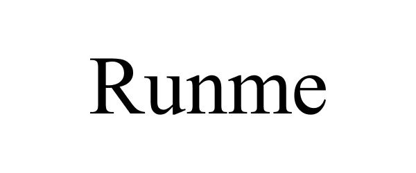 Trademark Logo RUNME