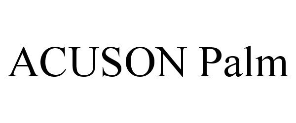 Trademark Logo ACUSON PALM