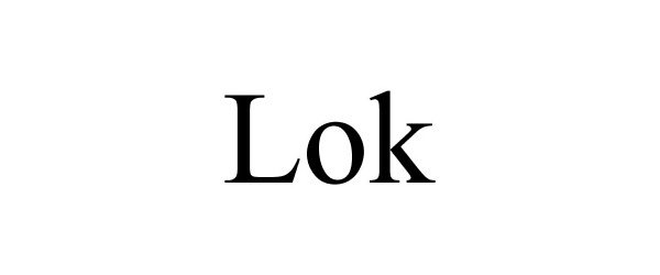Trademark Logo LOK
