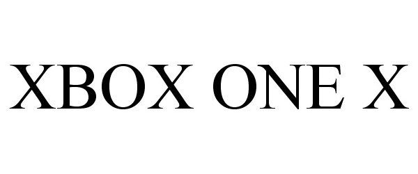 Trademark Logo XBOX ONE X