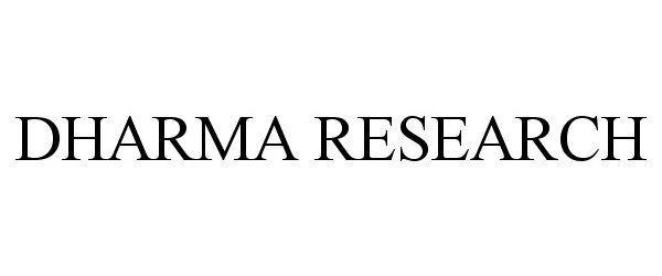 Trademark Logo DHARMA RESEARCH
