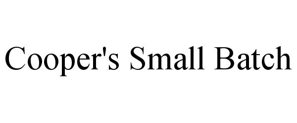Trademark Logo COOPER'S SMALL BATCH
