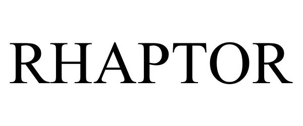 Trademark Logo RHAPTOR