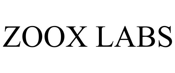 Trademark Logo ZOOX LABS