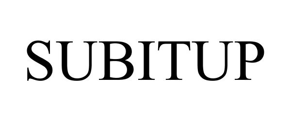 Trademark Logo SUBITUP