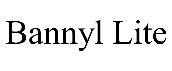 Trademark Logo BANNYL LITE