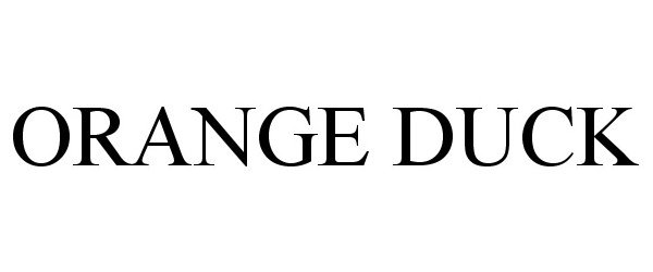 Trademark Logo ORANGE DUCK