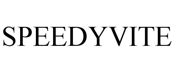 Trademark Logo SPEEDYVITE