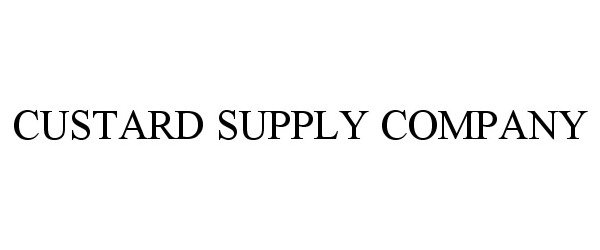  CUSTARD SUPPLY COMPANY