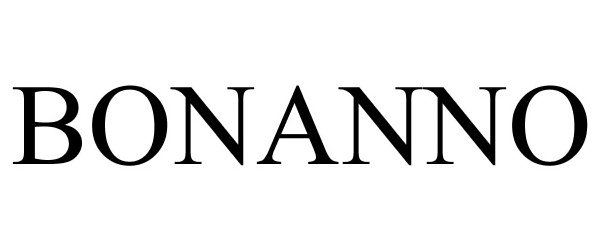 Trademark Logo BONANNO