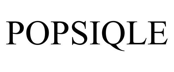 Trademark Logo POPSIQLE