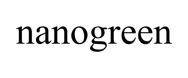 Trademark Logo NANOGREEN