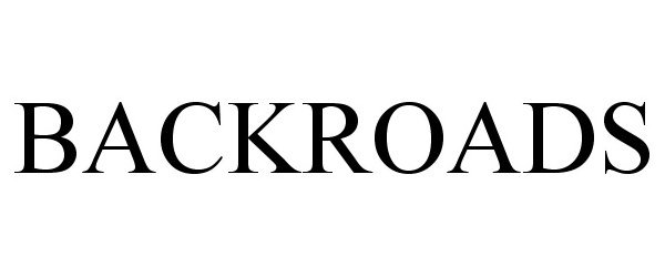 Trademark Logo BACKROADS