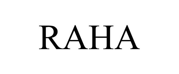 Trademark Logo RAHA
