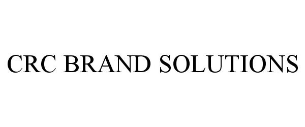  CRC BRAND SOLUTIONS