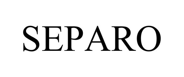 Trademark Logo SEPARO