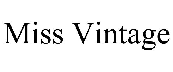 Trademark Logo MISS VINTAGE