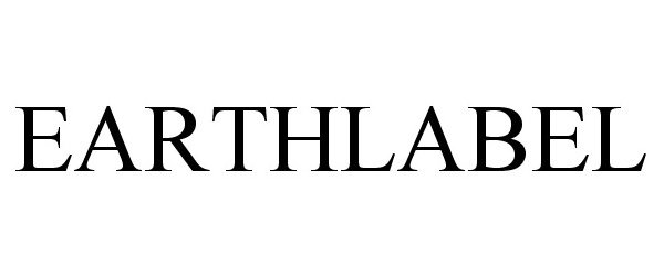 Trademark Logo EARTHLABEL
