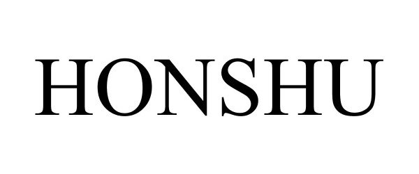 Trademark Logo HONSHU