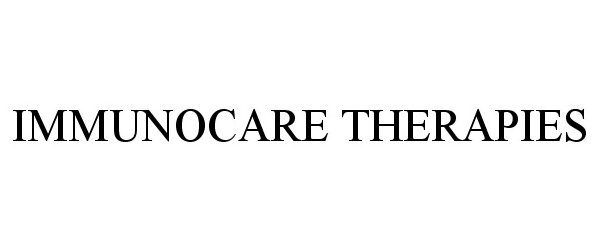  IMMUNOCARE THERAPIES