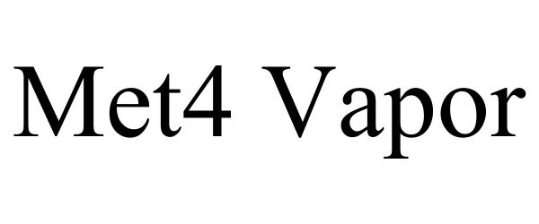 Trademark Logo MET4VAPOR