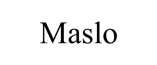 Trademark Logo MASLO