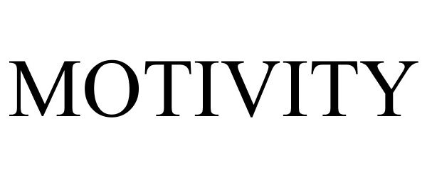 Trademark Logo MOTIVITY