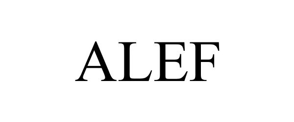 Trademark Logo ALEF