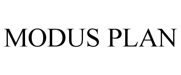 Trademark Logo MODUS PLAN