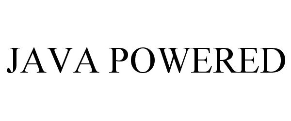 Trademark Logo JAVA POWERED