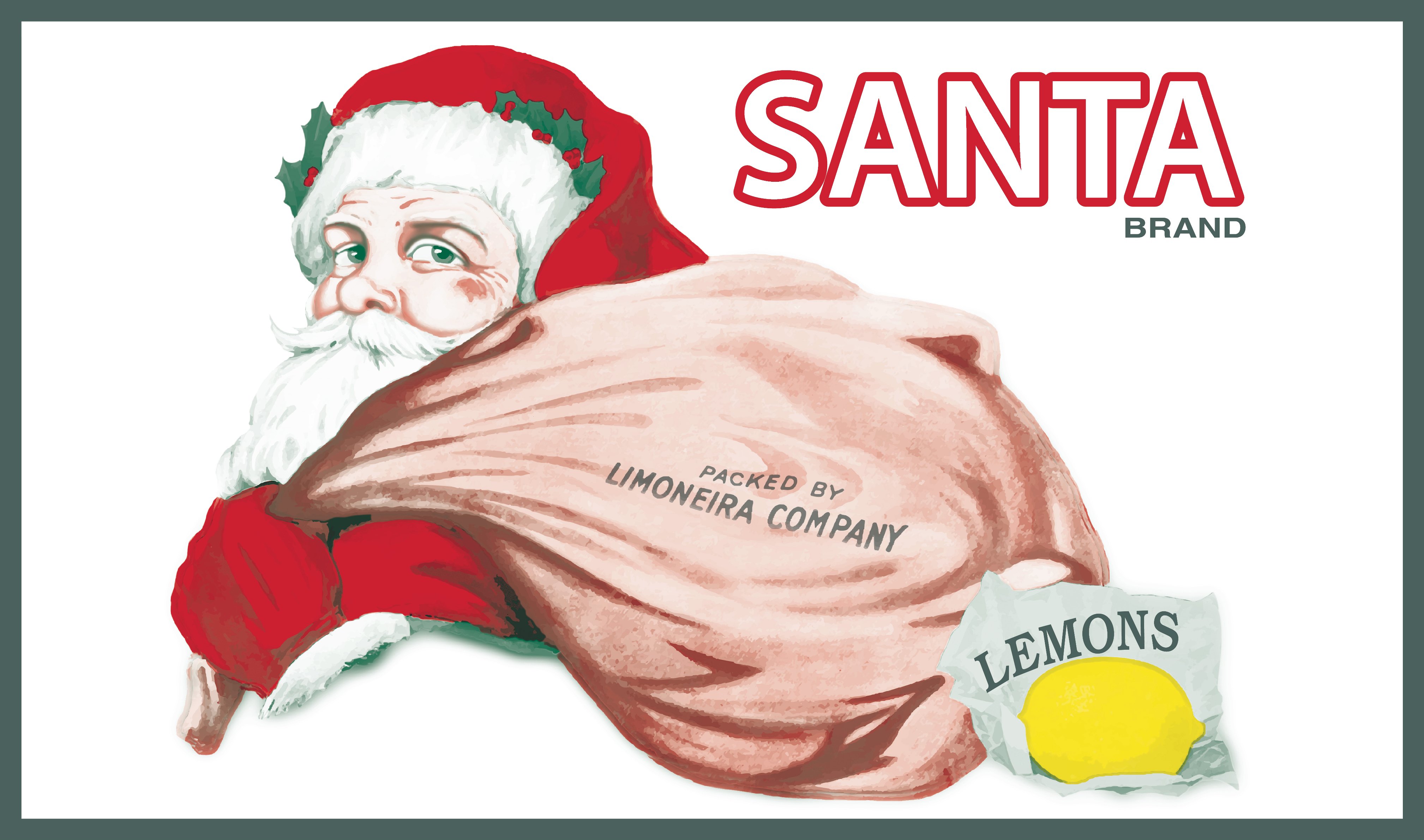 Trademark Logo SANTA BRAND PACKED BY LIMONEIRA COMPANY LEMONS