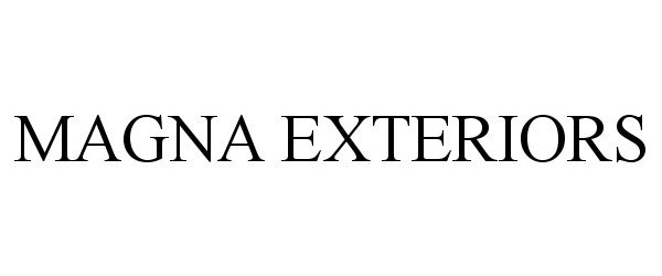 Trademark Logo MAGNA EXTERIORS