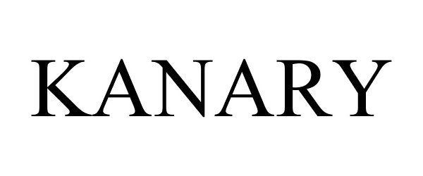 Trademark Logo KANARY