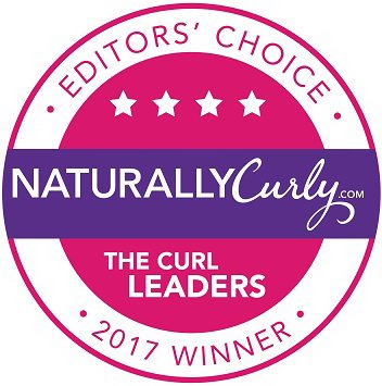 Trademark Logo NATURALLYCURLY.COM · EDITOR'S CHOICE · THE CURL LEADERS · 2017 WINNER ·