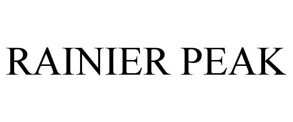 Trademark Logo RAINIER PEAK