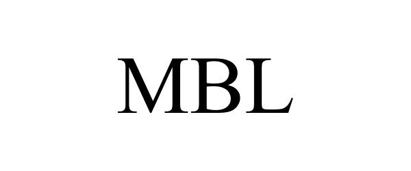 Trademark Logo MBL
