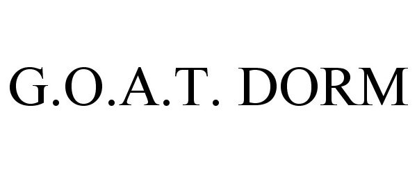 Trademark Logo G.O.A.T. DORM