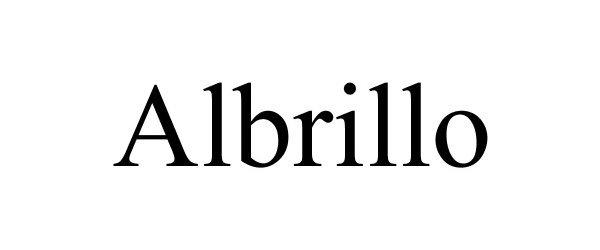 Trademark Logo ALBRILLO