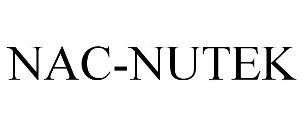 Trademark Logo NAC-NUTEK