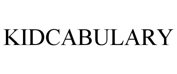  KIDCABULARY