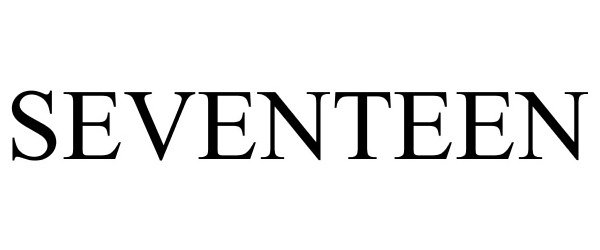 Trademark Logo SEVENTEEN