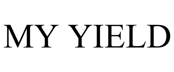 Trademark Logo MY YIELD