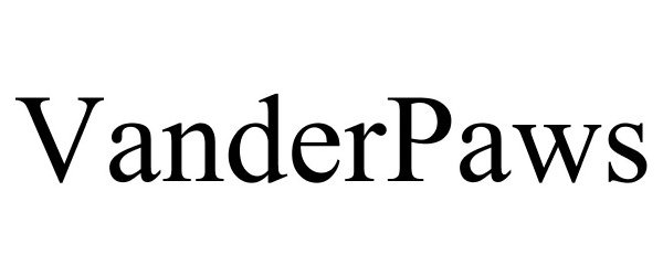 Trademark Logo VANDERPAWS