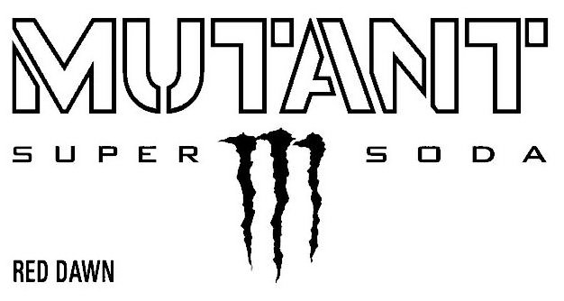 Trademark Logo MUTANT M SUPER SODA RED DAWN